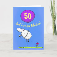 50 und fantastischer Geburtstag lustige Schafe Car