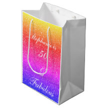 50 und herrlicher Geburtstag rosa Lila Glitzer Wei