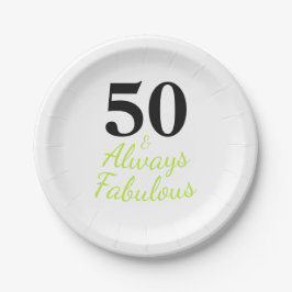 50 und immer Fabulous Pappteller