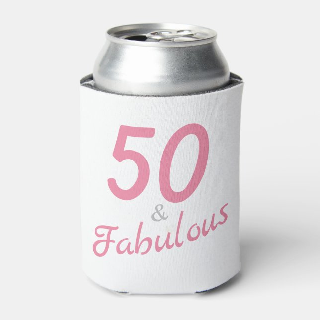 50 und prächtige Birthday Foam Can Cooler Dosenkühler (Kanne Vorderseite)