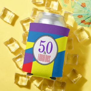 50 und Stoffmuster Dosenkühler