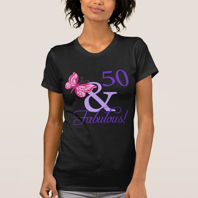50 und toller Geburtstag T-Shirt (Vorderseite)