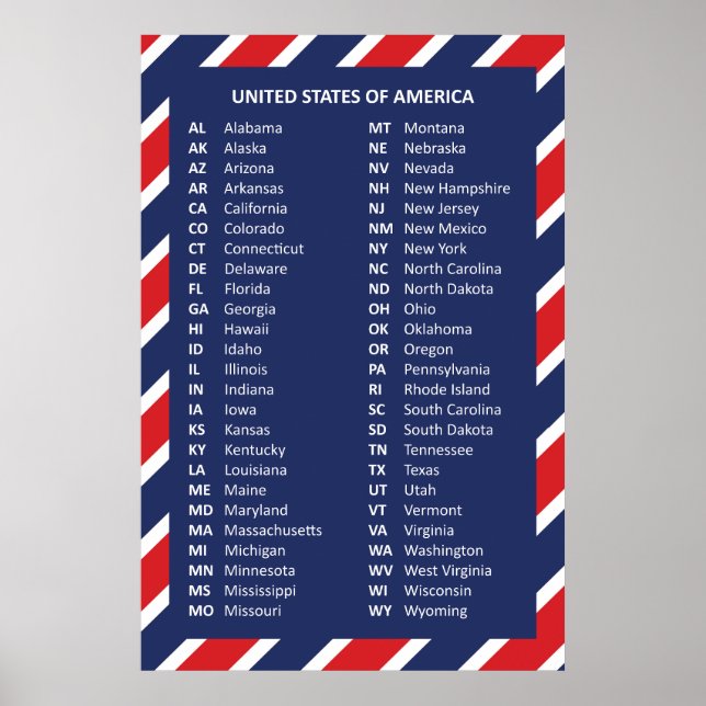 50 USA POSTER (Vorne)