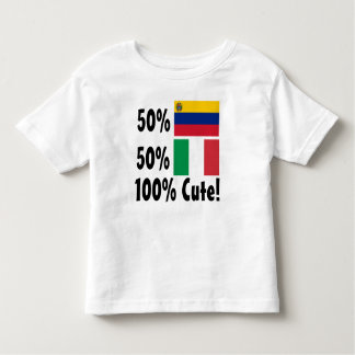50% Venezuela 50% Italiener 100% Niedlich Kleinkind T-shirt