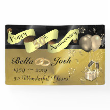 50. Wedding glückliche Jahrestags-Fahne