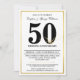 50. WEDDING JAHRESZEITEN - Stilgold INVITES Einladung (Vorderseite)