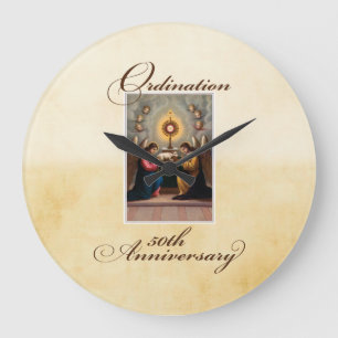 50. Weihe-Jubiläum Engel am Altar Große Wanduhr