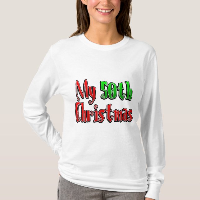 50. Weihnachten T-Shirt (Vorderseite)