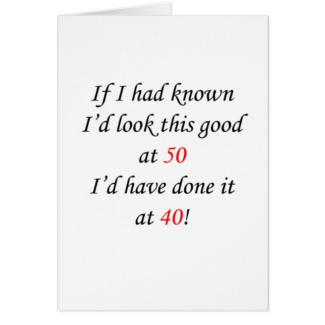 50 wenn ich gewusst hatte (Vorne)