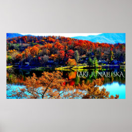 50 X 27 LAKE JUNALUSKA PREMIUM LEINWAND GLOSS POST POSTER