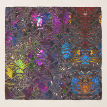 50" x 50" Quadratskarf, glanzfarbene Farbe