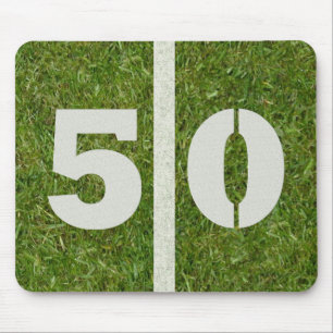 50 Yard-Line-Fußballplatz Mousepad