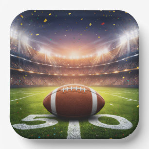 "50-Yard-Linie Game Day" Abmessungen: 22,86 cm Tel Pappteller