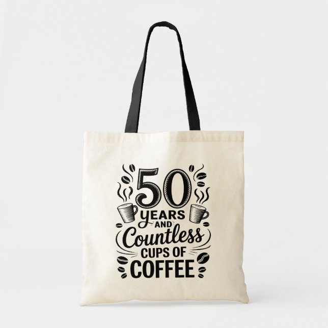 50 Years and Countless Cups of Coffee  Tragetasche (Vorne)