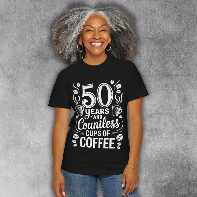 50 Years and Countless Cups of Coffee  Tri-Blend Shirt (Von Creator hochgeladen)