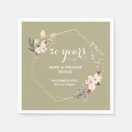 "50 Years of Forever: An Anniversary to Remember"  Serviette