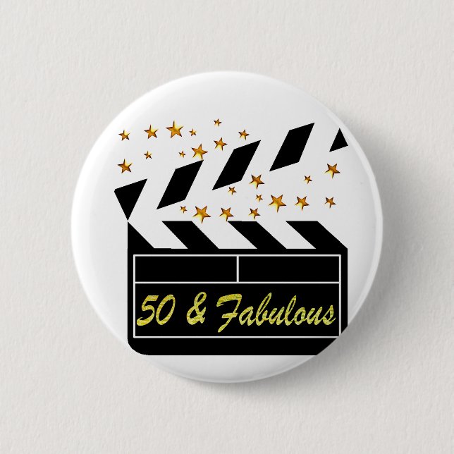 50 YR ALTER FILMSTAR BUTTON (Vorderseite)