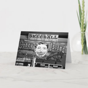 "50c Skeeball" leere Gruß-Karte Karte