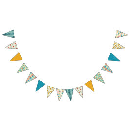 50er Atomic Retro Bunting Wimpelkette