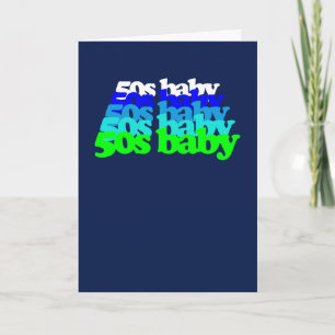 50er Baby Vintage Retro Schrift Grafik 1950er Gebu Karte
