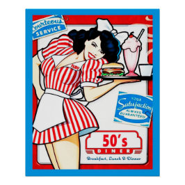 50er Diner Poster