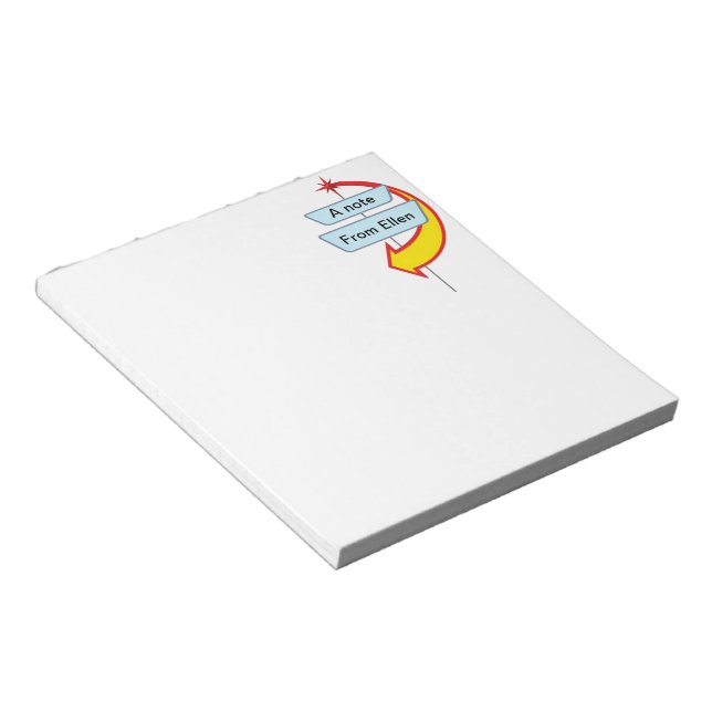 50er Diner Signer 2 Notizblock (angewinkelt)