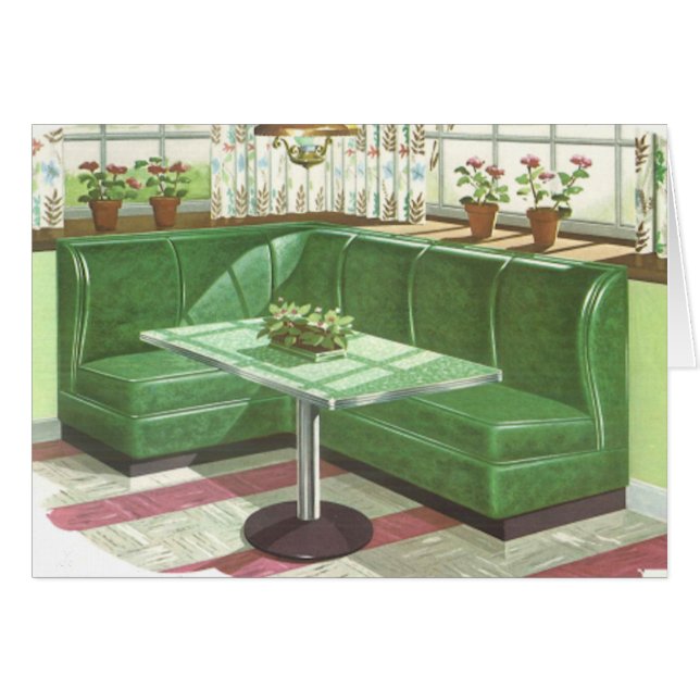 50er Green Kitchen Booth (Vorderseite (Horizontal))