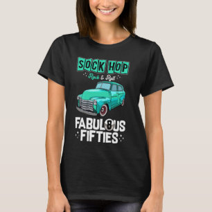 50er Hip Hop Retro 1950er Party Vintage Tanz Auto T-Shirt