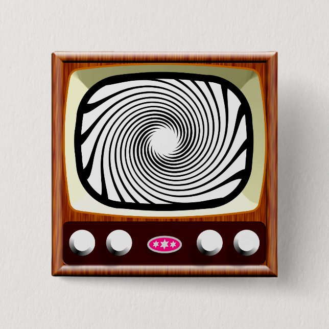 50er Hypno-TV Button (Vorderseite)