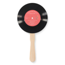 50er-Jahre-Vinyl-Schallplatten-Hochzeitsprogramm