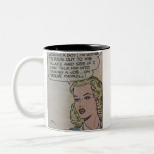 50er Klassiker Comics Zweifarbige Tasse