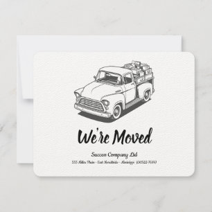 50er LKW S/W Personalisiertes Büro Anschrift Ankündigung