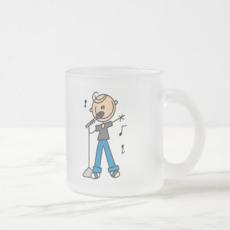 50er männliche Sänger-Strichmännchen-T - Shirts Mattglastasse
