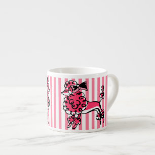 50er Pink Pudel Espressotasse
