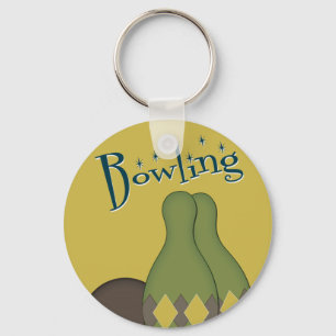 50er Retro Bowling Schlüsselanhänger