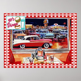 50er Retro Diner Poster