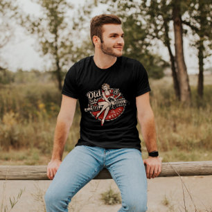 50er Rockabilly Pin-Up Girl Fahrradladen Herren T-Shirt