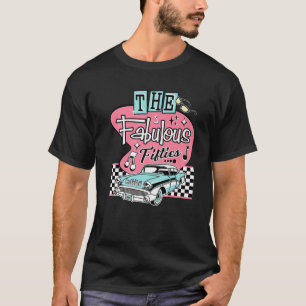 50er Rockabilly Vintage Kleidung für Frauen in de T-Shirt