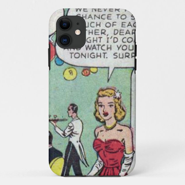 50er Romantik-Comic Case-Mate iPhone Hülle (Rückseite)
