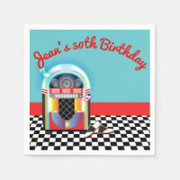50er Sock Hop Dance Party Jukebox Red Custom