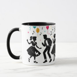 50er Sock-Hop-Jukebox-Party Tasse