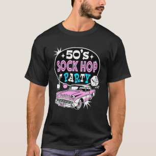 50er Sock Hop Rockabilly Swing Vintage Rock And Ro T-Shirt