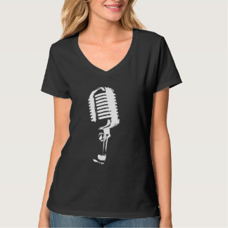 50er Style Microphone Vocalist Singer Mic T-Shirt