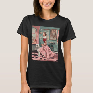 50er Style Poodle Skirt Dance Vintages Twirls Grap T-Shirt