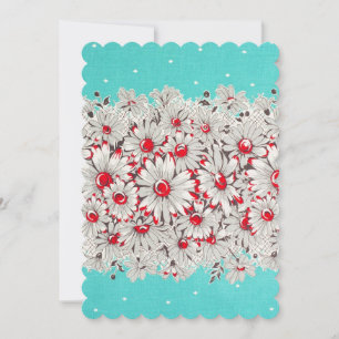 50er Vintage Grenzdrucksäulen Party Einladung