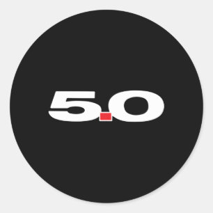 50L Coyote Motor S197 Foxbody Sn95 Runder Aufkleber