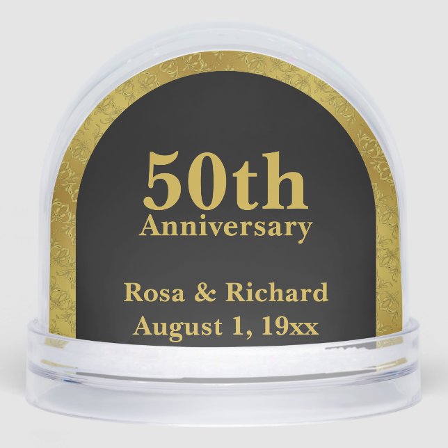 50th Anniversary Golden Schneekugeln (Vorderseite)