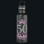 50th Birthday. 50 and Fabulous women's, ladies Edelstahlflasche<br><div class="desc">50th Birthday. 50 and Fabulous women's,  ladies</div>