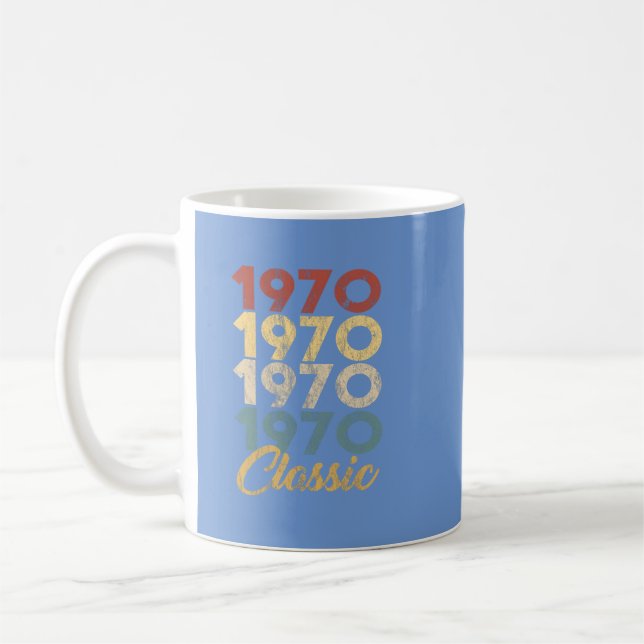50th Birthday Gift for Men and Women Born in 1970 Kaffeetasse (Links)