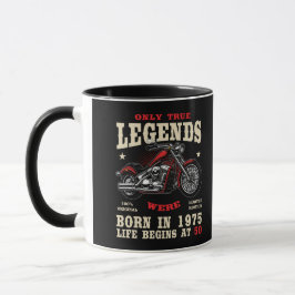 50th Birthday Man Biker Motorcycle Chopper 1975 Tasse